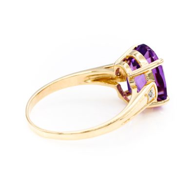 10K Yellow Gold Amethyst Ring [OECR10105-12]