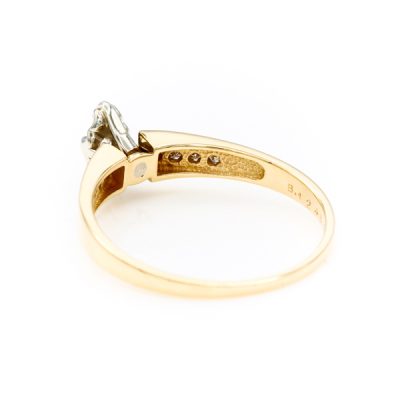 10K Yellow Gold 0.15TW SI1 G to H Round Diamond Ring [OECR10112-12]