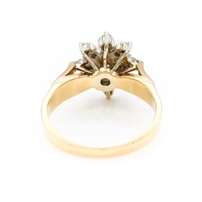 14K Two-Tone Gold 0.33TW SI1 G to H Round Diamond Ring [OECR10114-12]