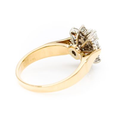 14K Two-Tone Gold 0.33TW SI1 G to H Round Diamond Ring [OECR10114-12]