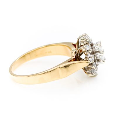 14K Two-Tone Gold 0.33TW SI1 G to H Round Diamond Ring [OECR10114-12]