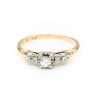 14-18K Two-Tone Gold 0.15CT VS2 G to H Round Diamond Ring [OECR10115-12]