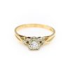 14K Yellow Gold 0.15CT VS2 I Round Diamond Ring [OECR10118-12]