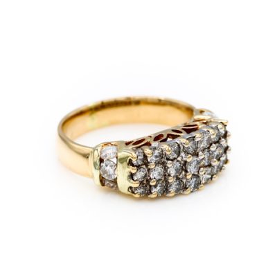 14K Yellow Gold 0.75TW I1 to I2 H to I Round Diamond Ring [OECR10119-12]