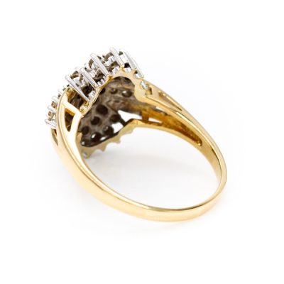14K Yellow Gold 1.0TW I2 H to I Round Diamond Ring [OECR10124-12]