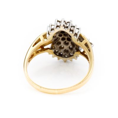 14K Yellow Gold 1.0TW I2 H to I Round Diamond Ring [OECR10124-12]