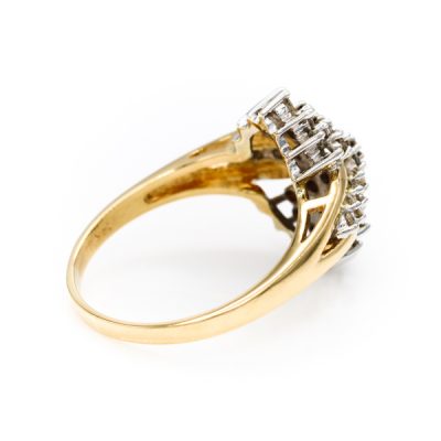 14K Yellow Gold 1.0TW I2 H to I Round Diamond Ring [OECR10124-12]