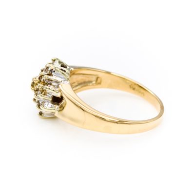 14K Yellow Gold 0.25TW SI2 to I2 H to I Single Cut Diamond Ring [OECR10125-12]
