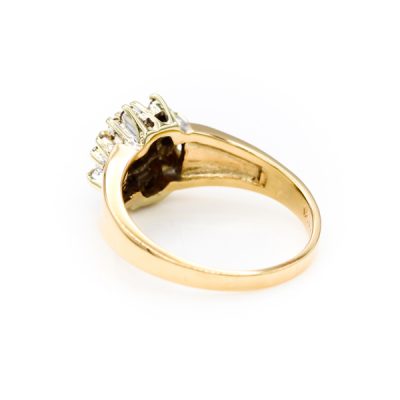 14K Yellow Gold 0.25TW SI2 to I2 H to I Single Cut Diamond Ring [OECR10125-12]
