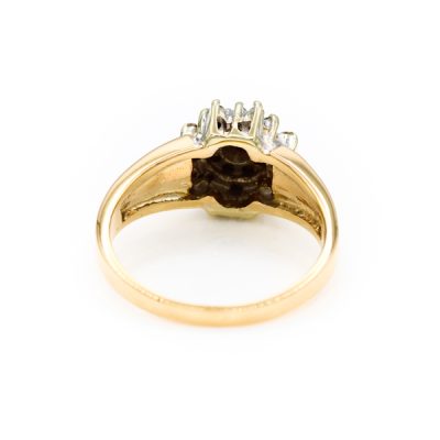 14K Yellow Gold 0.25TW SI2 to I2 H to I Single Cut Diamond Ring [OECR10125-12]