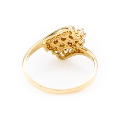 10K Yellow Gold 0.25TW SI2 to SI2 H to I Round Diamond Ring [OECR10126-12]