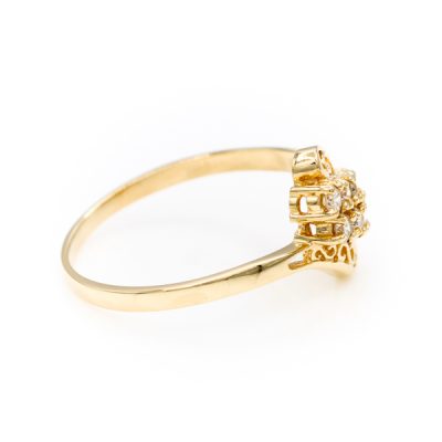 10K Yellow Gold 0.25TW SI2 to SI2 H to I Round Diamond Ring [OECR10126-12]