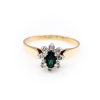 10K Yellow Gold Oval Cut Blue Sapphire & Diamond Ring [OECR10127-12]