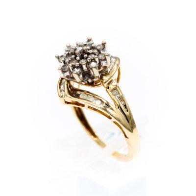 10K Yellow Gold 0.50TW I2 H to I Round Diamond Ring [OECR10130-12]