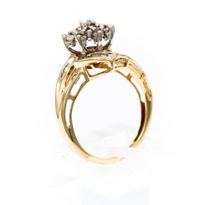 10K Yellow Gold 0.50TW I2 H to I Round Diamond Ring [OECR10130-12]