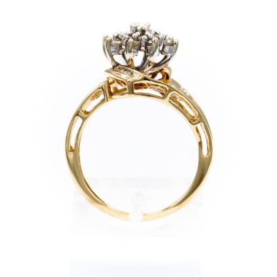 10K Yellow Gold 0.50TW I2 H to I Round Diamond Ring [OECR10130-12]