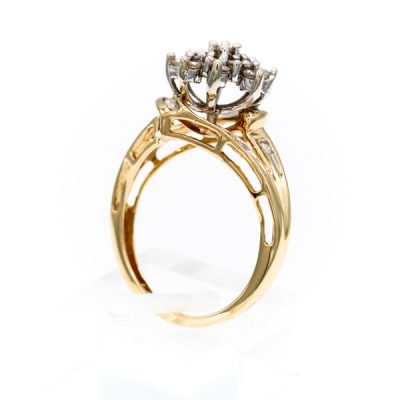 10K Yellow Gold 0.50TW I2 H to I Round Diamond Ring [OECR10130-12]