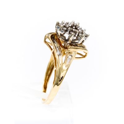 10K Yellow Gold 0.50TW I2 H to I Round Diamond Ring [OECR10130-12]