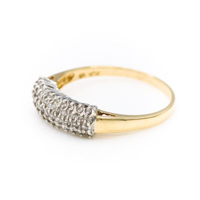 10K Two-Tone Gold 0.25TW I1 to I2 H to I Round Diamond Ring [OECR10131-12]
