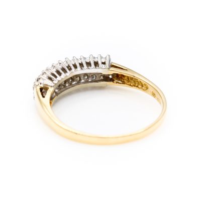 10K Two-Tone Gold 0.25TW I1 to I2 H to I Round Diamond Ring [OECR10131-12]