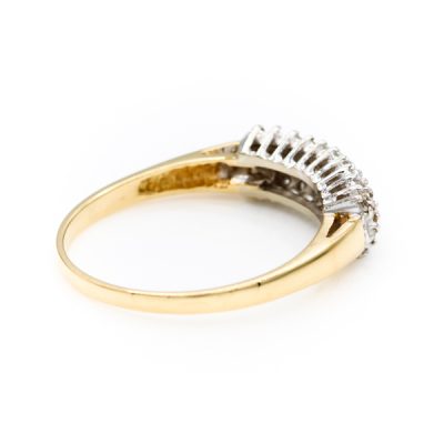 10K Two-Tone Gold 0.25TW I1 to I2 H to I Round Diamond Ring [OECR10131-12]