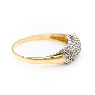 10K Two-Tone Gold 0.25TW I1 to I2 H to I Round Diamond Ring [OECR10131-12]