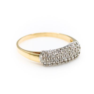 10K Two-Tone Gold 0.25TW I1 to I2 H to I Round Diamond Ring [OECR10131-12]